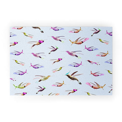Iveta Abolina Colibri Garden Welcome Mat