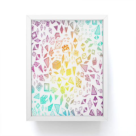 Iveta Abolina Colorful Crystals Framed Mini Art Print