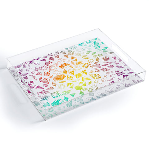 Iveta Abolina Colorful Crystals Acrylic Tray