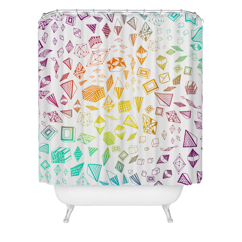 Iveta Abolina Colorful Crystals Shower Curtain