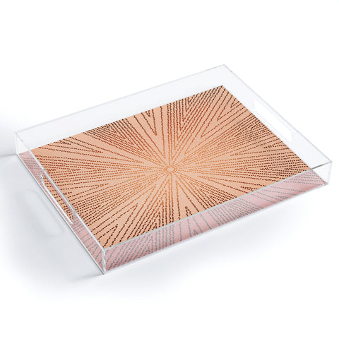 Iveta Abolina Copper Leaf Acrylic Tray