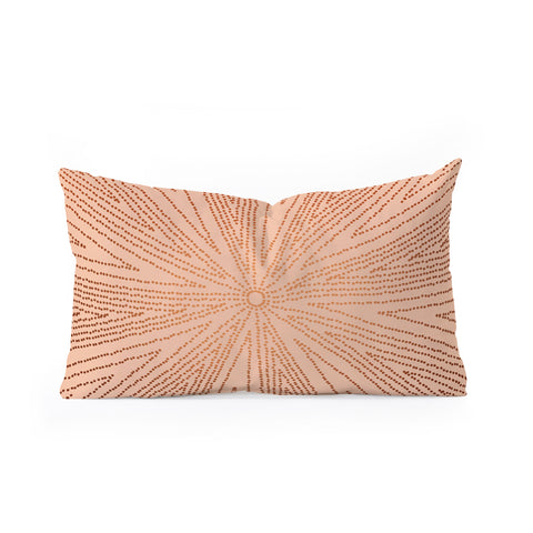 Iveta Abolina Copper Leaf Oblong Throw Pillow