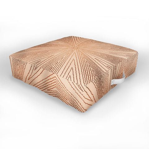 Iveta Abolina Copper Leaf Outdoor Floor Cushion