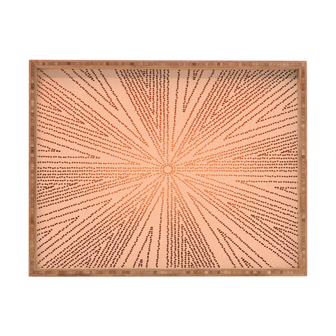 Iveta Abolina Copper Leaf Rectangular Tray