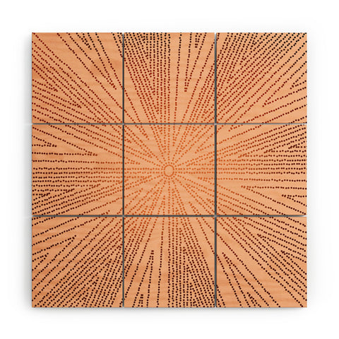 Iveta Abolina Copper Leaf Wood Wall Mural