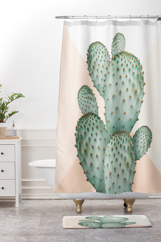 Iveta Abolina Copper Spike Shower Curtain And Mat