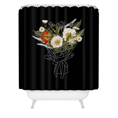 Iveta Abolina Cora Poppy Shower Curtain