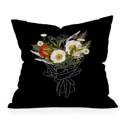 Iveta Abolina Cora Poppy Throw Pillow