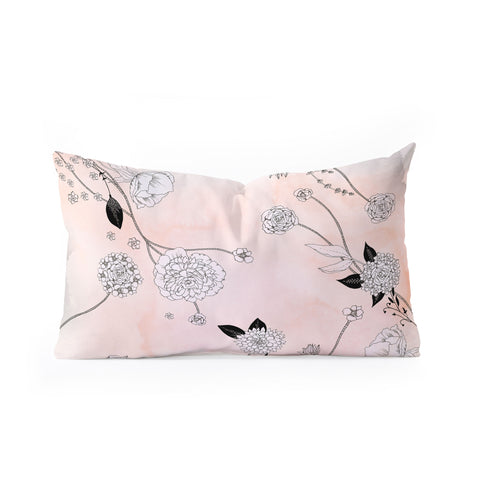 Iveta Abolina Coral Dust Oblong Throw Pillow