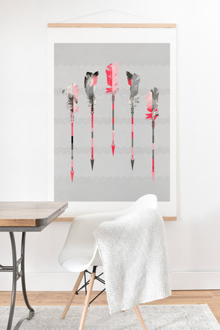 Iveta Abolina Coral Feathers Art Print And Hanger