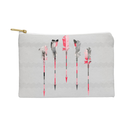 Iveta Abolina Coral Feathers Pouch