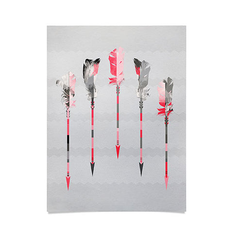Iveta Abolina Coral Feathers Poster