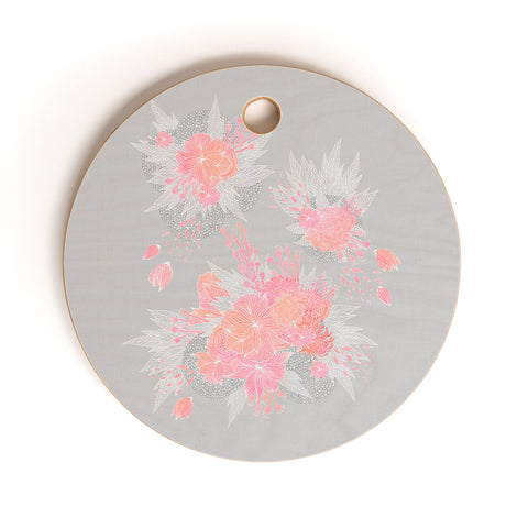 Iveta Abolina Coral Nostalgia Cutting Board Round