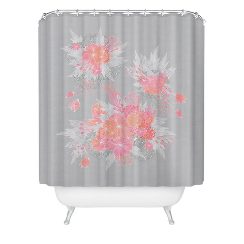 Iveta Abolina Coral Nostalgia Shower Curtain