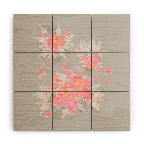 Iveta Abolina Coral Nostalgia Wood Wall Mural