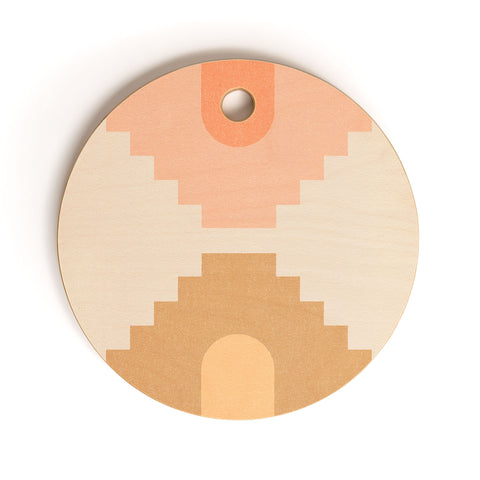 Iveta Abolina Coral Shapes Series V Cutting Board Round