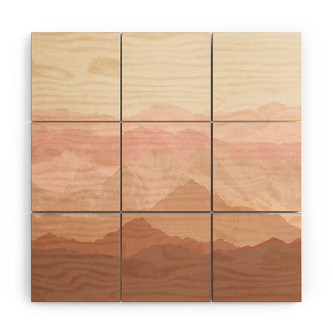 Iveta Abolina Coral Spice Wood Wall Mural