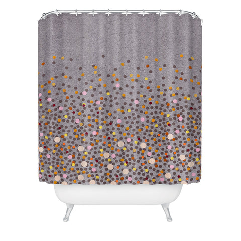 Iveta Abolina Coral Splash Shower Curtain
