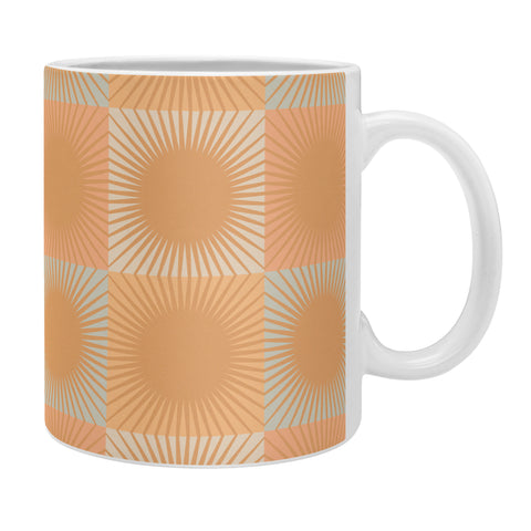 Iveta Abolina Coral Sun Check Coffee Mug