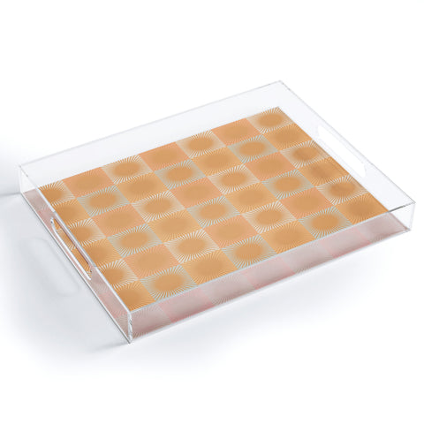 Iveta Abolina Coral Sun Check Acrylic Tray