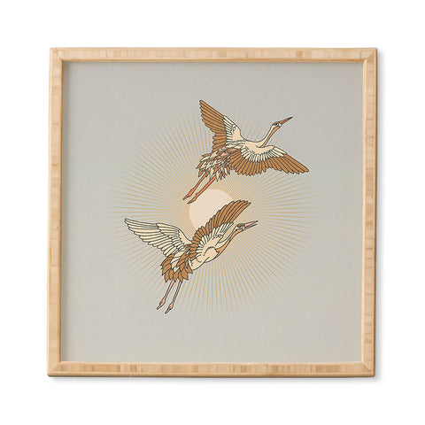 Iveta Abolina Cranes Framed Wall Art