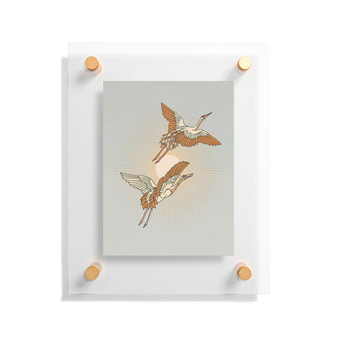 Iveta Abolina Cranes Floating Acrylic Print