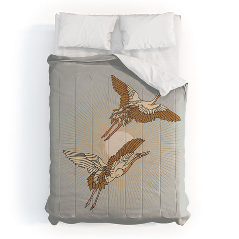Iveta Abolina Cranes Comforter
