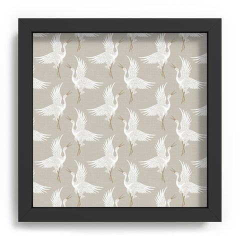 Iveta Abolina Cranes Neutral Recessed Framing Square
