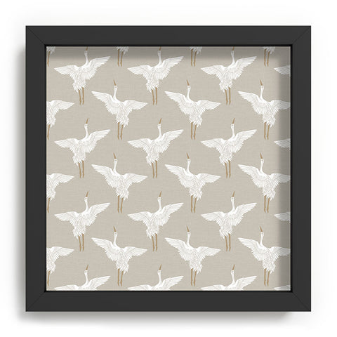 Iveta Abolina Cranes Neutral 2 Recessed Framing Square