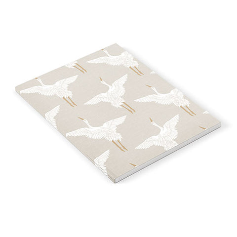 Iveta Abolina Cranes Neutral 2 Notebook
