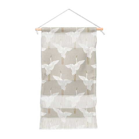 Iveta Abolina Cranes Neutral 2 Wall Hanging Portrait