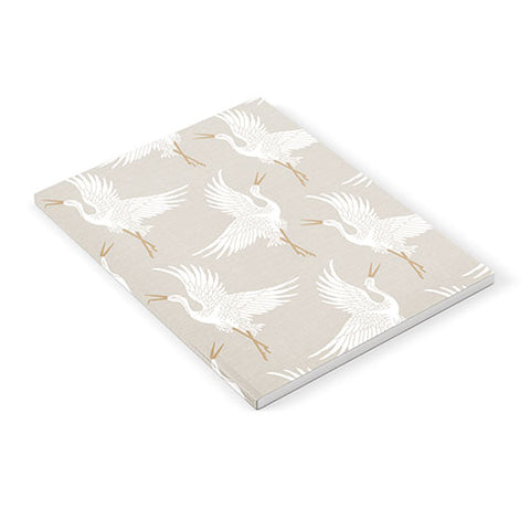 Iveta Abolina Cranes Neutral Notebook