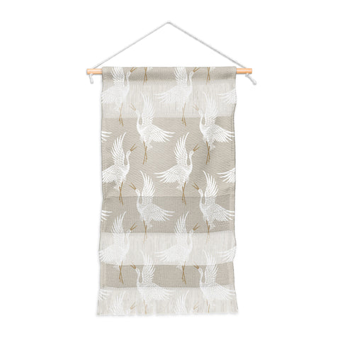 Iveta Abolina Cranes Neutral Wall Hanging Portrait