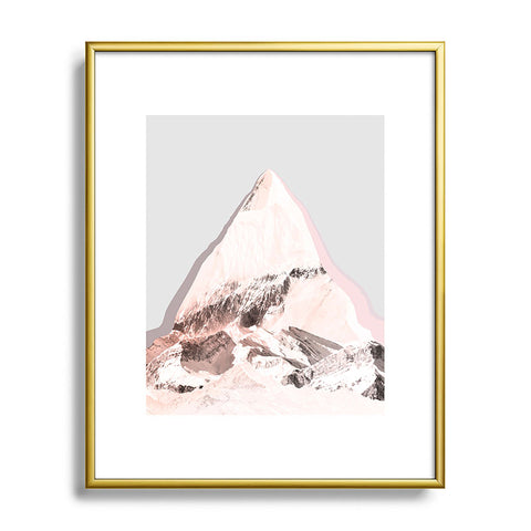 Iveta Abolina Cream Peak Metal Framed Art Print