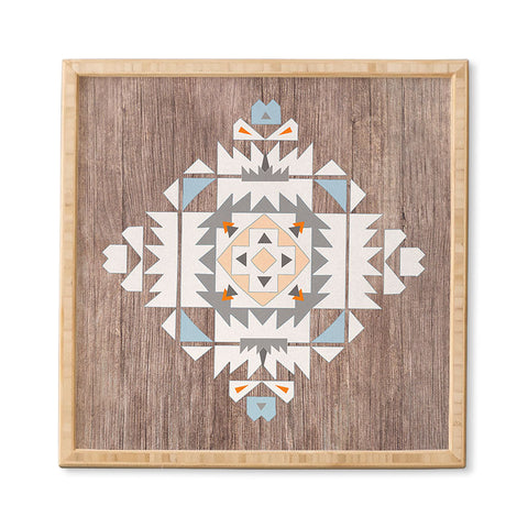 Iveta Abolina Cream Tribal Framed Wall Art