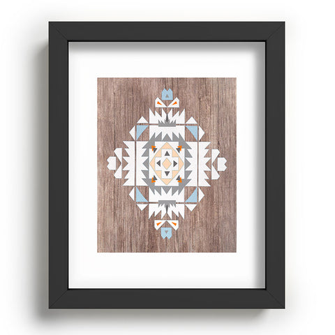 Iveta Abolina Cream Tribal Recessed Framing Rectangle