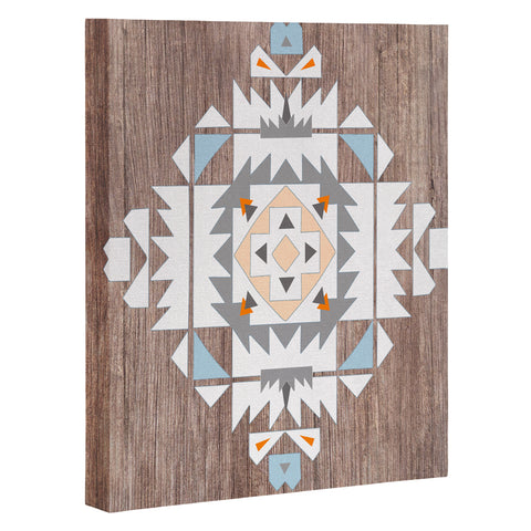 Iveta Abolina Cream Tribal Art Canvas