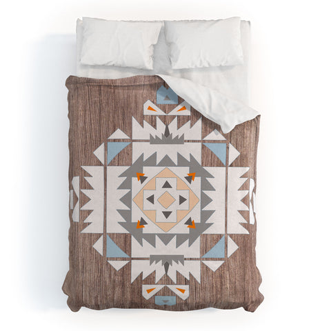 Iveta Abolina Cream Tribal Duvet Cover