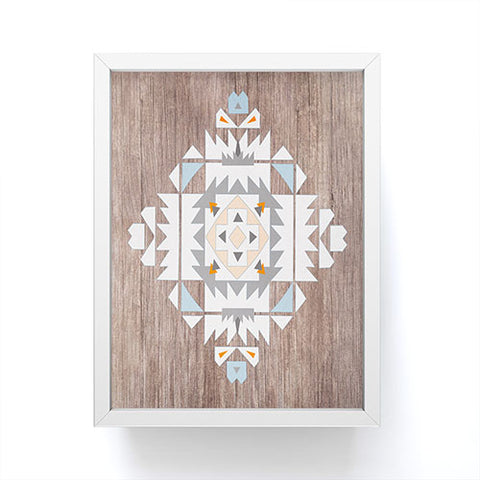 Iveta Abolina Cream Tribal Framed Mini Art Print