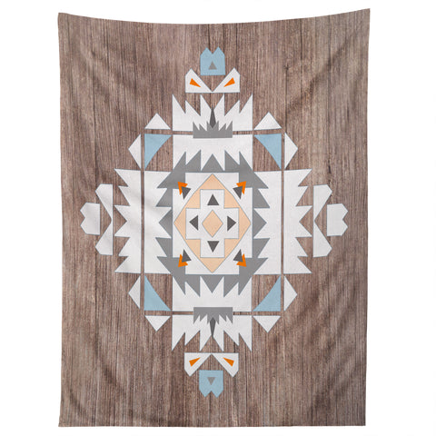 Iveta Abolina Cream Tribal Tapestry