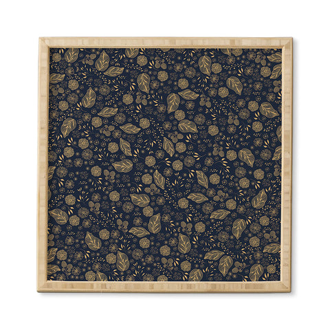 Iveta Abolina Crystalline Water Navy Framed Wall Art