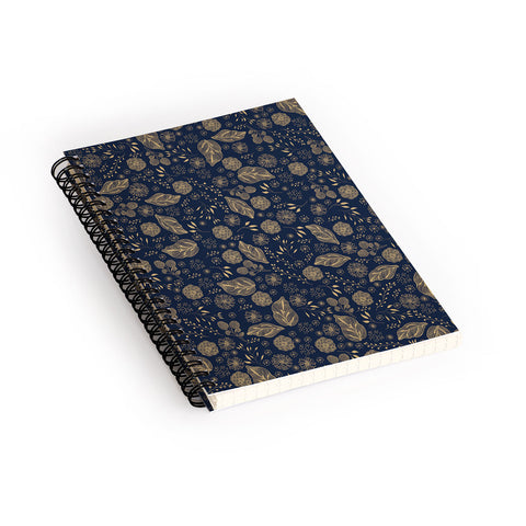Iveta Abolina Crystalline Water Navy Spiral Notebook