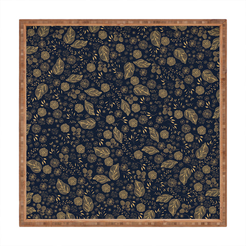 Iveta Abolina Crystalline Water Navy Square Tray