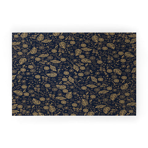 Iveta Abolina Crystalline Water Navy Welcome Mat