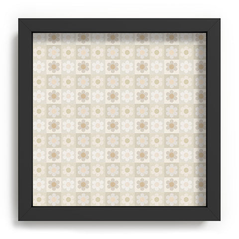 Iveta Abolina Daisy Check Neutral Recessed Framing Square