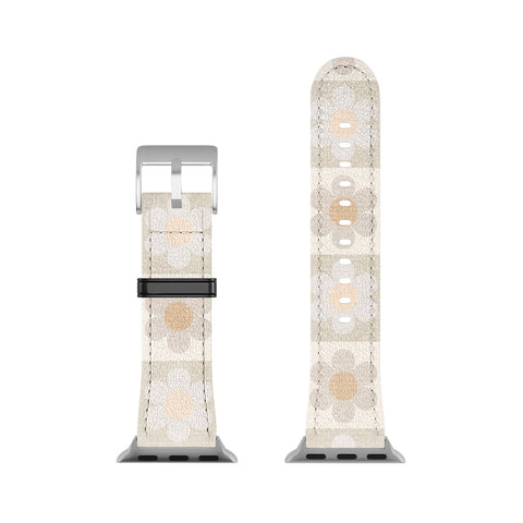 Iveta Abolina Daisy Check Neutral Apple Watch Band