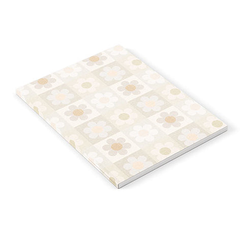Iveta Abolina Daisy Check Neutral Notebook