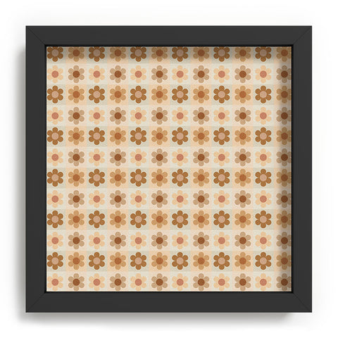 Iveta Abolina Daisy Check Terracotta Medium Recessed Framing Square