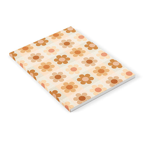 Iveta Abolina Daisy Check Terracotta Medium Notebook