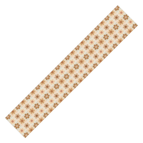 Iveta Abolina Daisy Check Terracotta Medium Table Runner